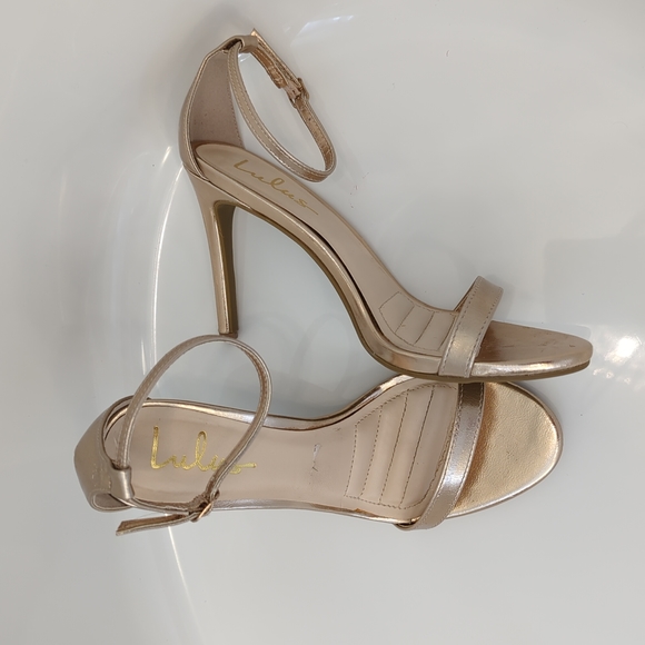 Lulu's Rose Gold Heels - Picture 2 of 5